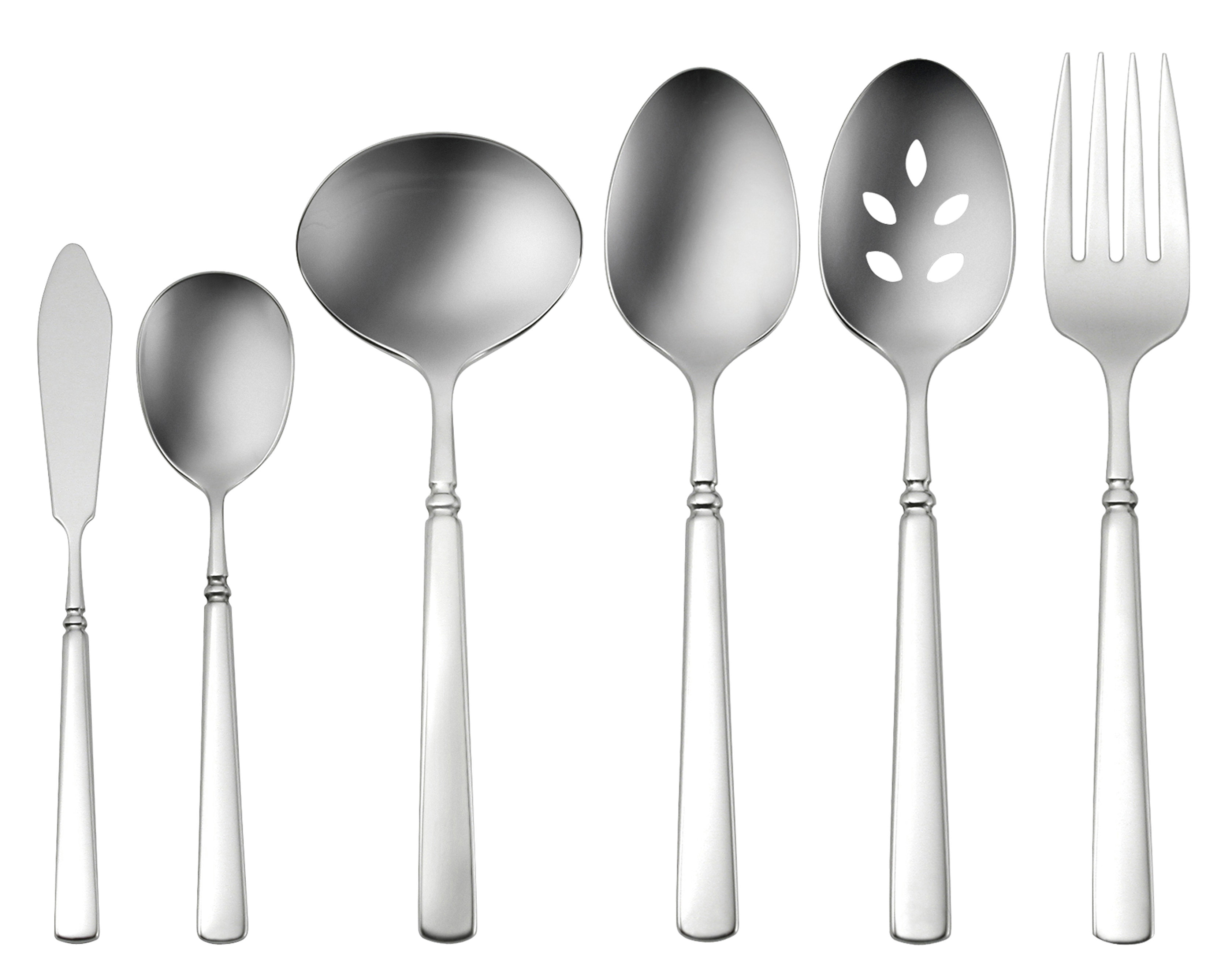 Oneida Easton 6 Piece Flatware Serving Set, 18/10 Stainless Steel